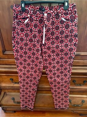 Simply Southern Red Floral Pants